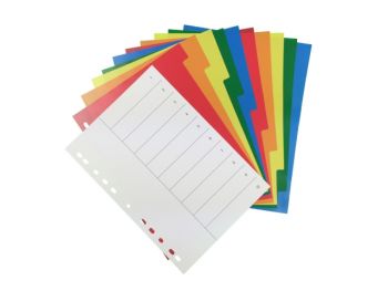 Tabblad A4 gekleurd 1-10 PP 11-gaats